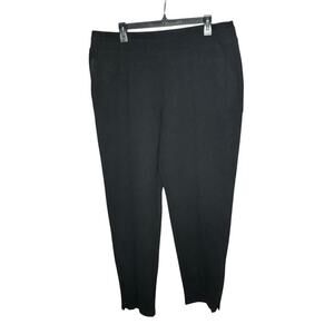 Athleta Venice Heathered Pintuck Pull on Tapered Leg Ankle Pants Size XL